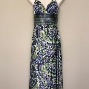 Jovani Silk Paisley Prom Dress with Matching Shawl